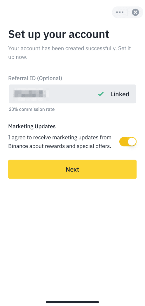 sign-up-binance-by-app-email-and-phone-step-7 Step7